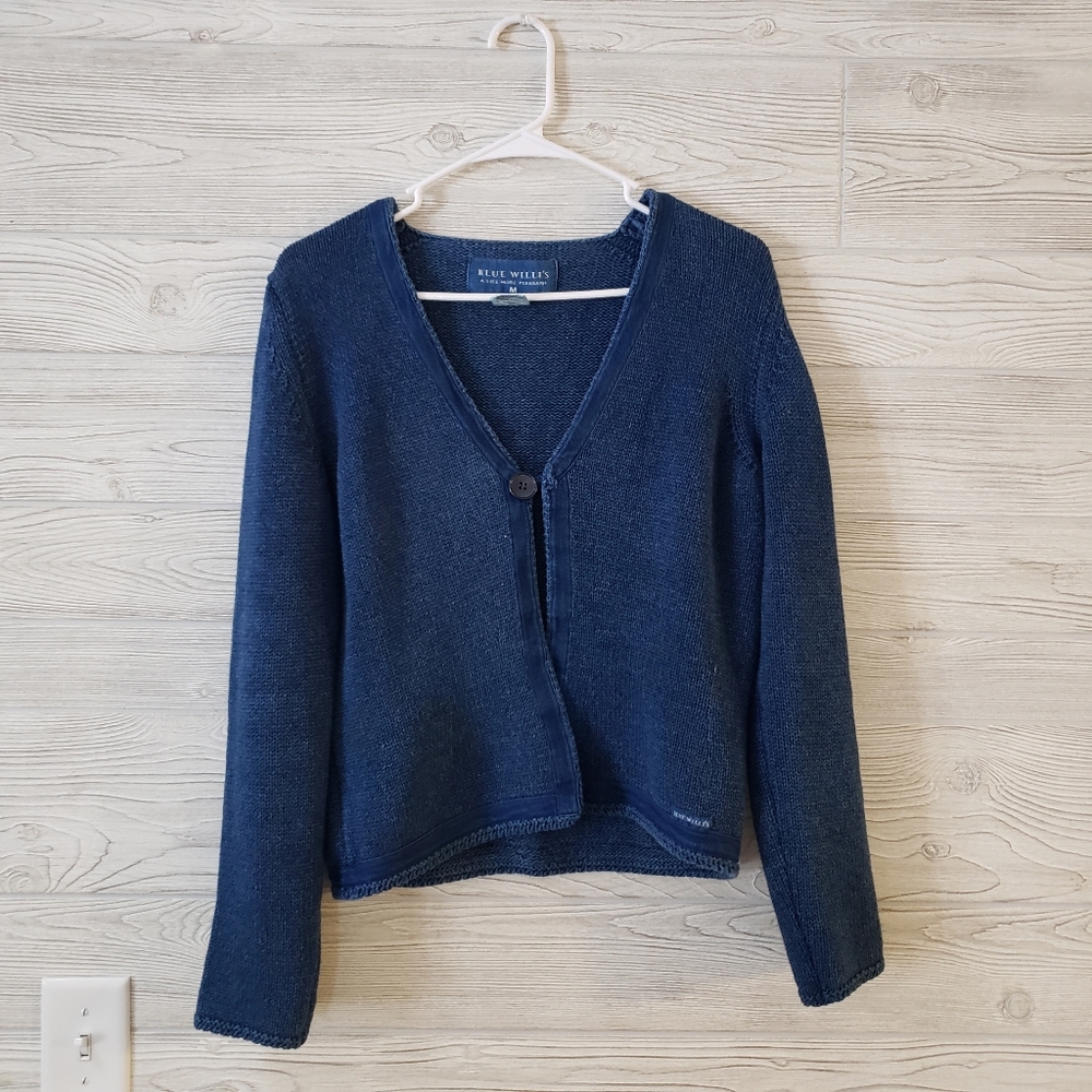 Vintage Blue Willi's Knit Cardigan - Medium "*t"